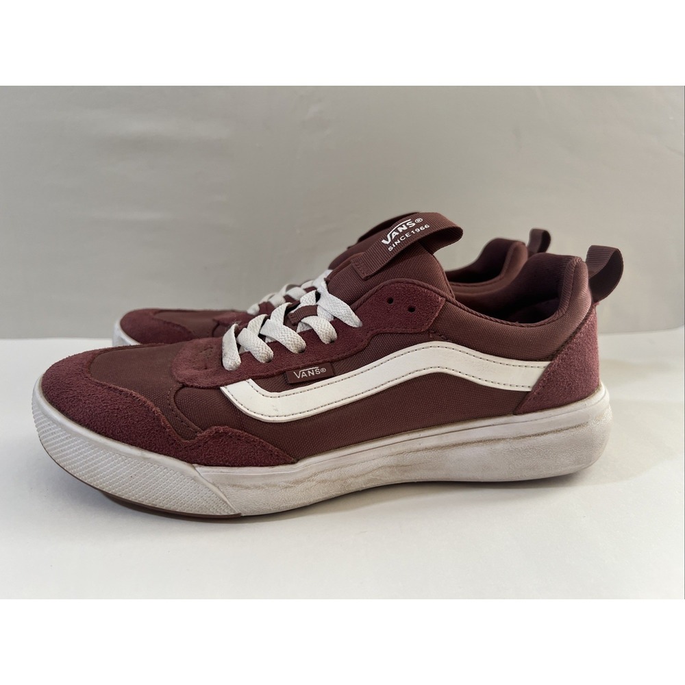 Vans Ultrarange Shoes Womens Size 9.5 Maroon Athletic Sneakers‎ 500264